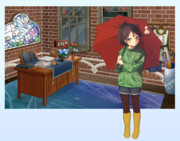 敷波ちゃん梅雨モード