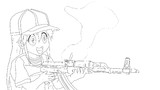 【描画】战 斗 民 族 的 血 小 板 苏卡不列，病毒都给老子爬！ 达瓦里希，81杠！突突突突突
