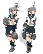 薄雲【MMD艦これ改造モデル】比較(とらはぜフガク式 改変)