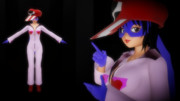 【20夏MMDふぇすと展覧会】あいちゃんのコスプレでMasked bitcH【MMDオリキャラモ