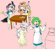 割烹着ともえちゃん+エプロンフレンズ