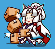 丁寧な仕事をするタコ姉