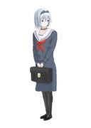 八一を待つ銀子ちゃん