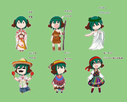 響子ちゃんで各国の衣装　その１