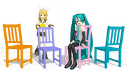 【MMD】椅子【アクセサリ配布あり】