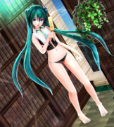 【今日のミクお姉さん】ミクお姉さんの アイスタイム…♡