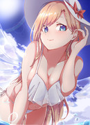 前屈み ニコニコ静画 イラスト