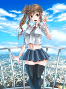 何処までも突き抜けるような、青空