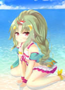 水着サンカクサボテンと海に行きたい