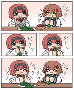 みそきゅうりをたべる雷アーク