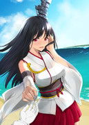 扶桑さんと浜辺でぇと