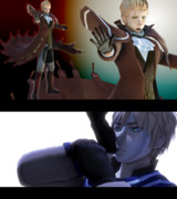 【MMD】roco式蘭 前髪モデル・錬金術師衣装改造モデル 配布