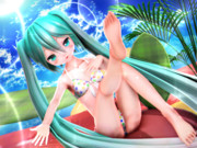 【ちびミクちゃん萌えリンク】ちびミクちゃんの 可愛い足裏…♡