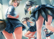 「ハシッチャダメダヨ」　　　　　「ごめんねー先生、見逃してー♡」