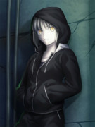 黒パーカー ニコニコ静画 イラスト