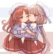 ぎゅっと御蔵ちゃんと屋代ちゃん