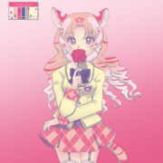 【リプきた番号の色で絵を描く】ゴールデンタビータイガーさん