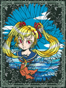 マツリちゃんお誕生日切り絵！！(加工マシマシver.)