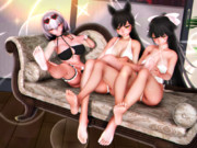 【あたかおルーム】あたかお姉妹達の おみあしなでなで…♡