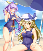 【Skeb】静かの海の浜辺にて