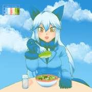 【リプきた番号の色で絵を描く】ギンギツネちゃん