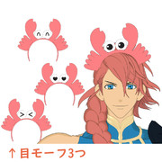 カニさんカチューシャ【MMDアクセサリ配布あり】