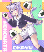 猫又おかゆ ニコニコ静画 イラスト