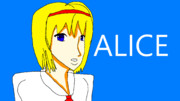 制服姿のアリス