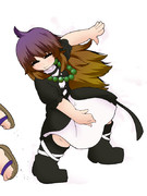 悪さをする妖怪を優しく叱る聖