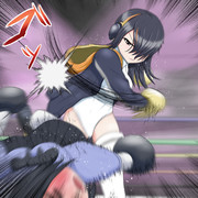 私のパンチは少し痛いぞ