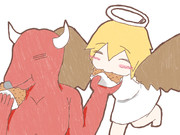 いいもん食ってんじゃん、一個くれよー