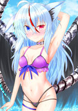 水着で恥ずかしい