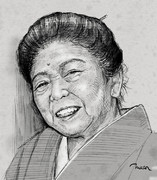 追悼似顔絵：内海桂子師匠