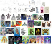 8月に描いた落書きのまとめ