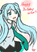 ミク誕2020おめでとうございますぅ～