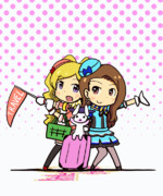 ミリシタGIFアニメ『little trip around the world』