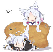 おいなりさんあかり＆イタコ。