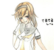 照月さんとお絵描き練習