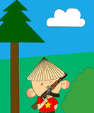【描改】越 共 图 图