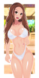 白ビキニのお姉さん
