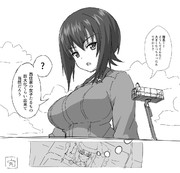 西住隊長ー！どうしてそんなに大きくなっちゃったんですかー？