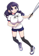 ホームランをうつゆーなちゃん