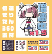 【アニメ素材】倍速きりたん360