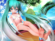 【ちびミクちゃん萌えリンク】おみあし見せちゃう…♡