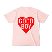 Tシャツ ライトピンク GOOD_BOY_HEART