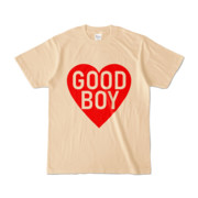 Tシャツ ナチュラル GOOD_BOY_HEART