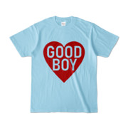 Tシャツ ライトブルー GOOD_BOY_HEART