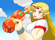 グルメスパイザーを持つ勇儀