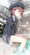 足湯 ニコニコ静画 イラスト