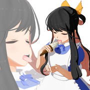 【第1回MMDセクシー静画祭】長波サマに可愛い服着せてソフトクリーム舐めてもらいたい